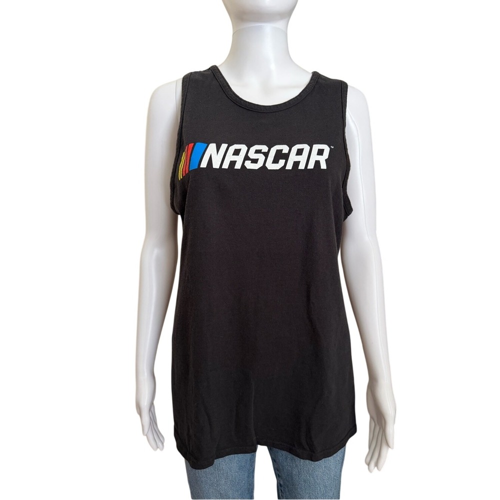 NASCAR Black Graphic Tank Top Size Medium